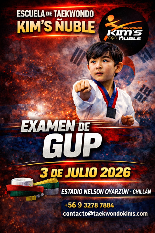 Examen de GUP Kim's Ñuble 2026